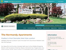 Tablet Screenshot of normandyapts.com